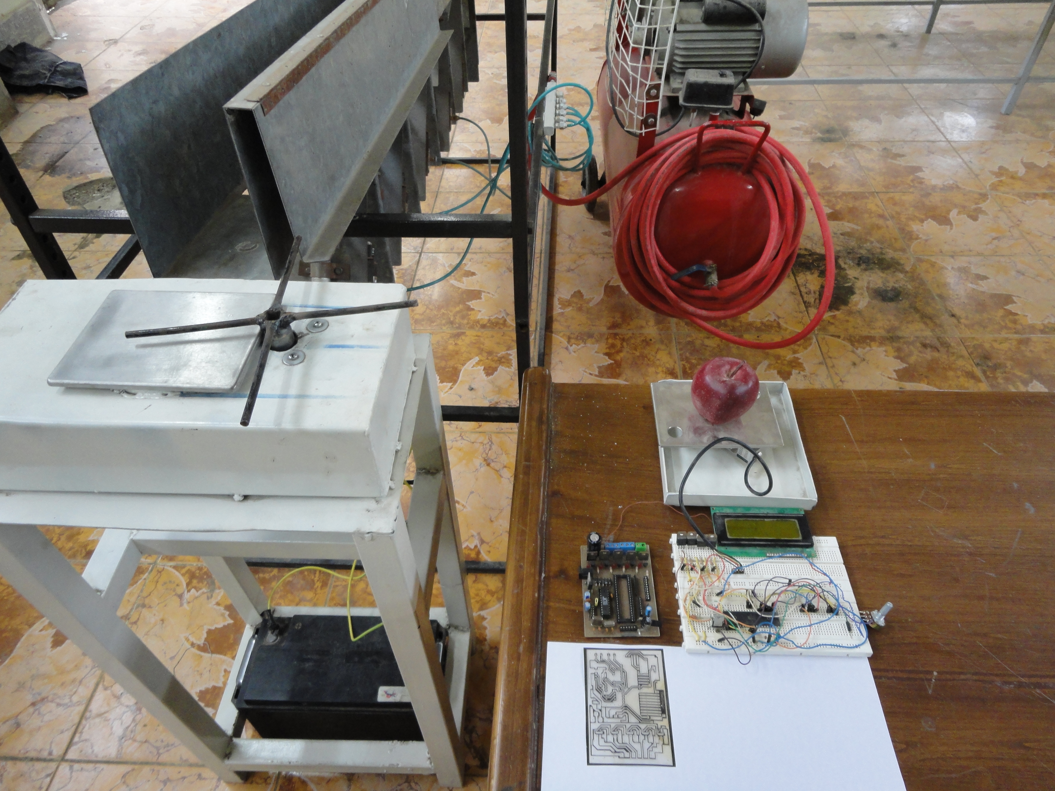 Automatic apple sorter research